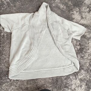 Gray Express shrug sweater